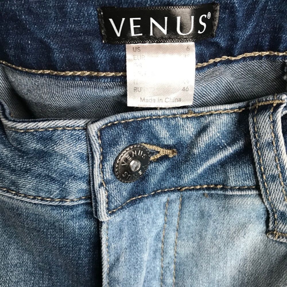 Distressed patchwork high waisted skinny jeans‎ - Picture 4 of 6